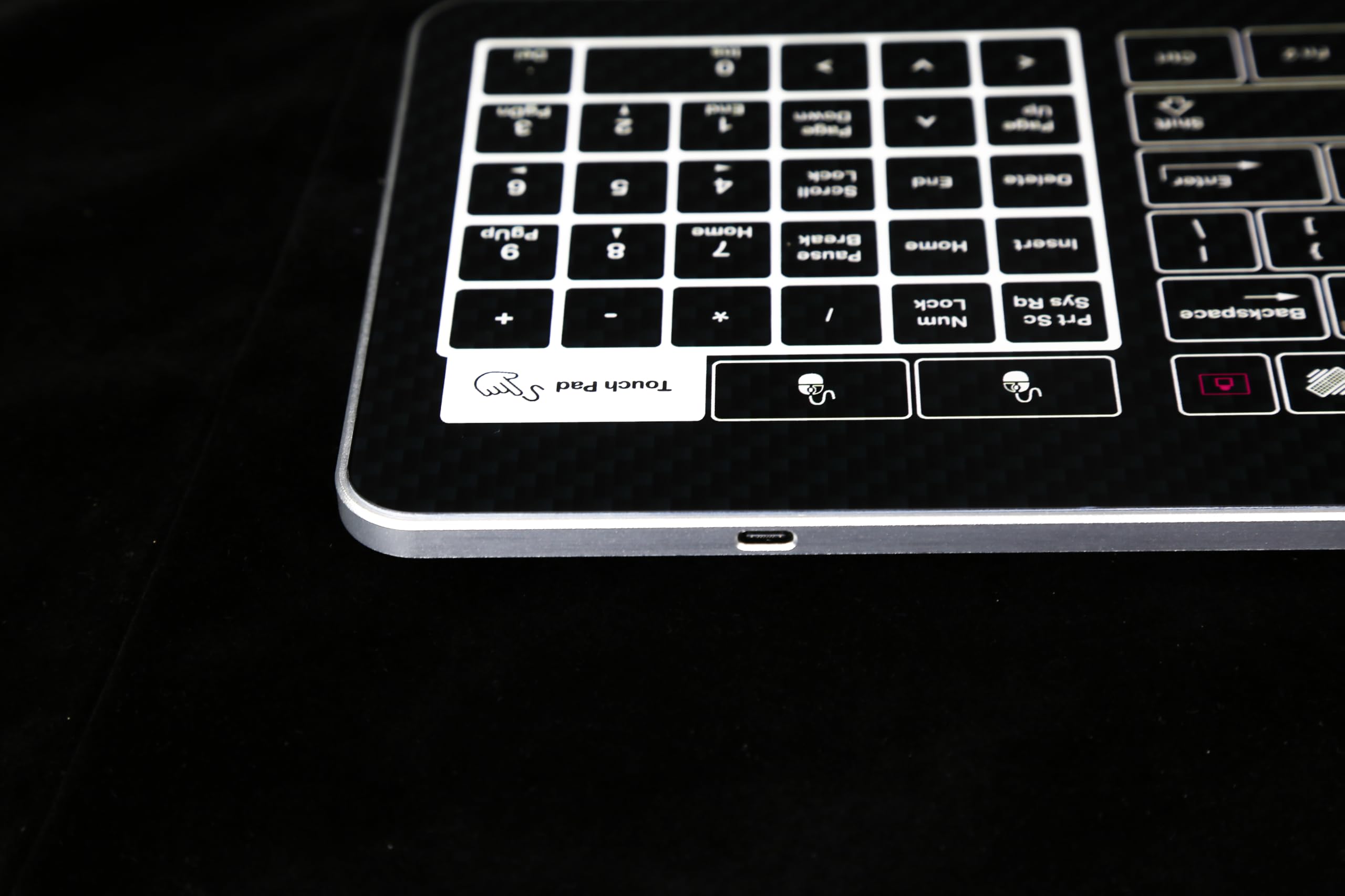Amazon | HYUENG Bastron 有線ガラスタッチキーボード タッチパッド